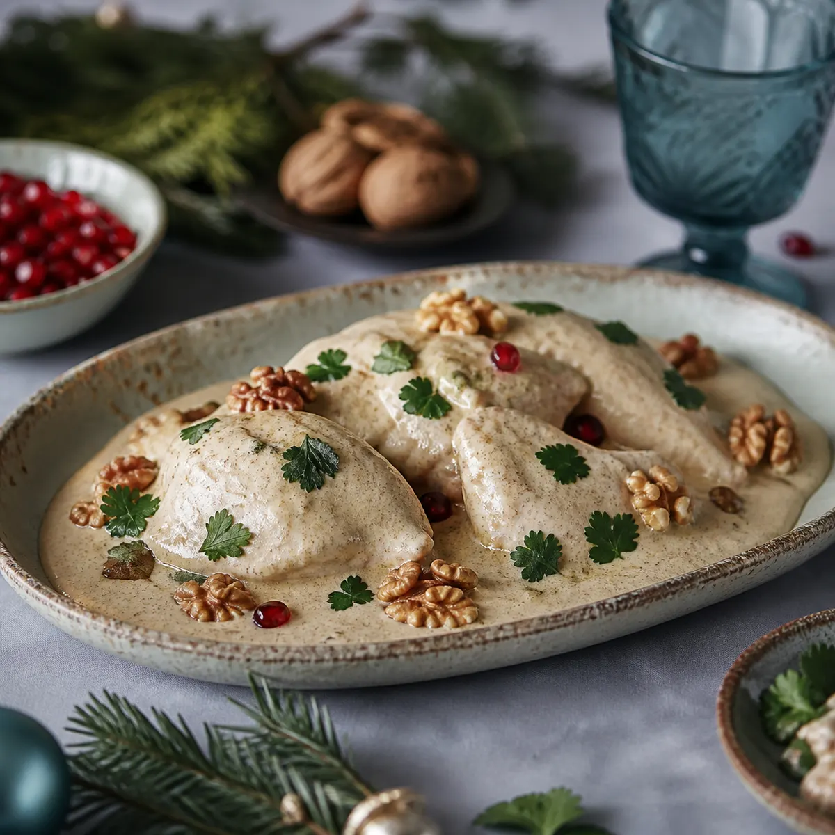 Сациви из курицы с грецкими орехами